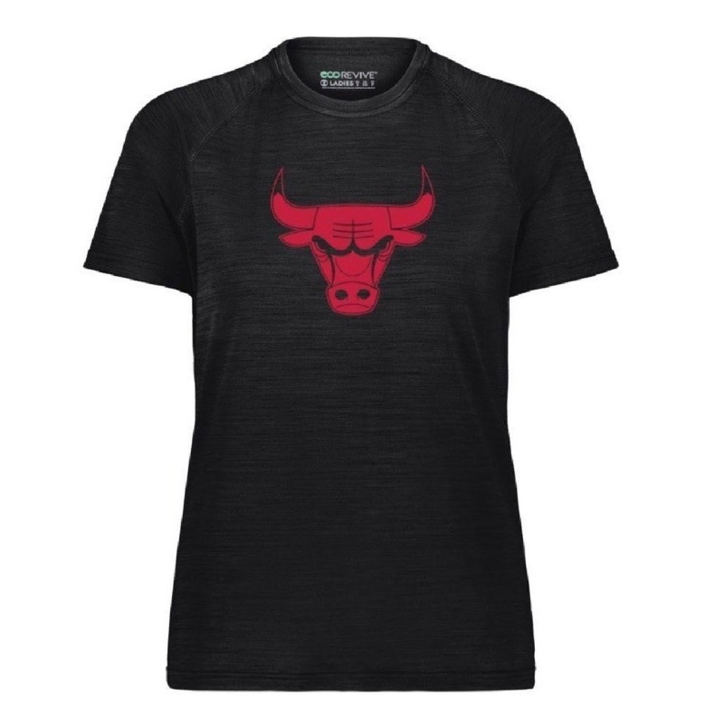 Holloway NBA Women's M Grey All-Pro Chicago Bulls T-Shirt ECO-Revive NWT